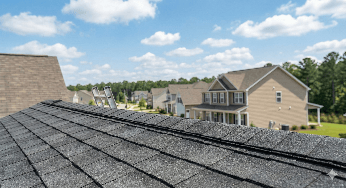 Professionally repaired roof in Suffolk VA - complete restoration